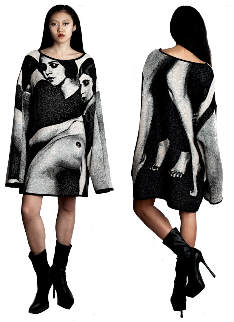 Oversized Printed Sweater