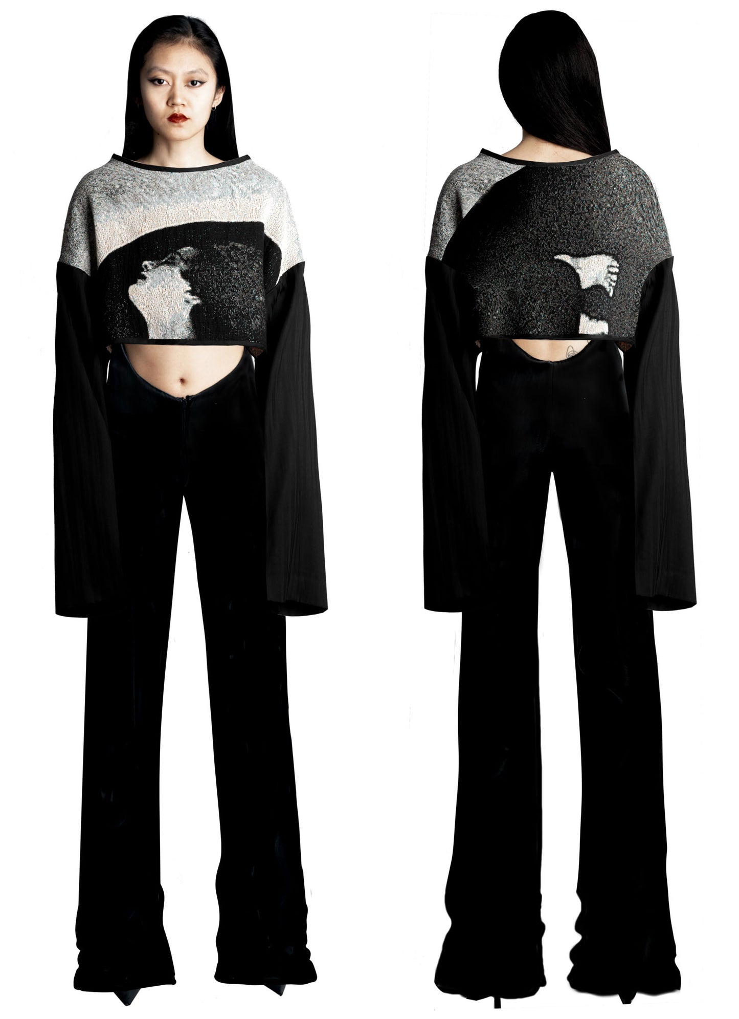 Cropped Oversized Sweater