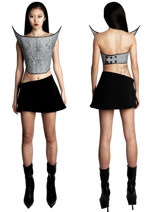 Denim Corset W/ Laser or W/ Out Laser