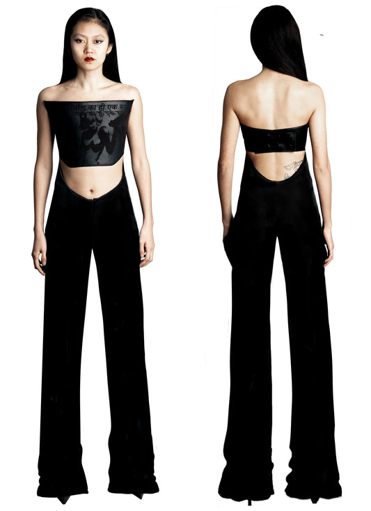 Black Swoop Pants