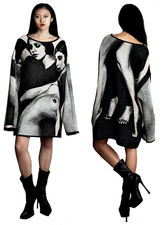 Oversized Printed Sweater